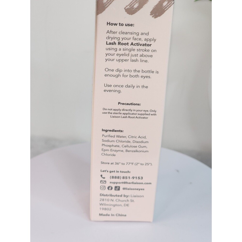 Liaison Lash Root Activator Eyelash Serum, Clear, 0.1 fl oz (3ml) - Picture 4 of 5